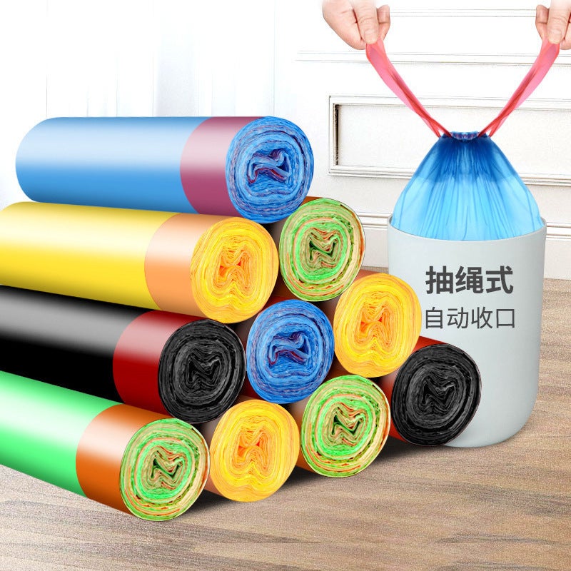 Drawstring Garbage Bags, Thickened And Enlarged, Large Roll Plastic Bags For Kitchen And Household Use, Starting From One Piece, Thickened Garbage Bags - Image 2